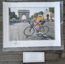 Lancia Armstrong 22x28 2004 limitata autografata COA TREK Madone SL 23ct oro 6X