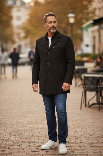 Giacca uomo lana moderna - da, in