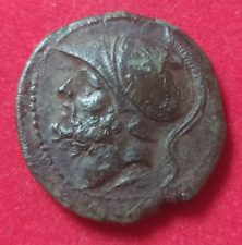 GRECHE BRUTTIUM ( 213-207 a.C. ) SESTANTE O DOPPIA UNITA BRONZO AE MONETA BB/BB+