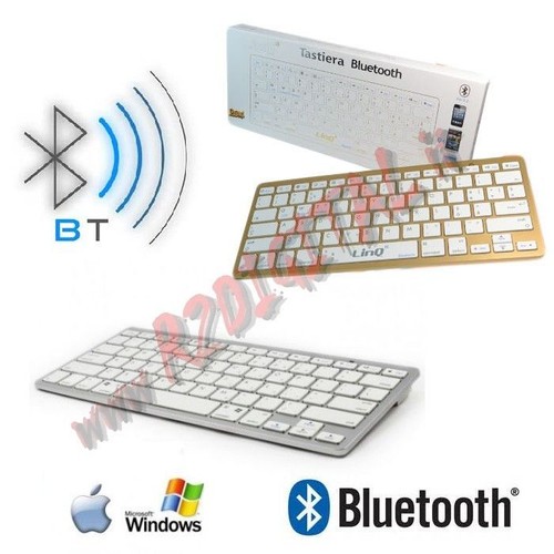 Tastiera slim bluetooth - slim, bianco