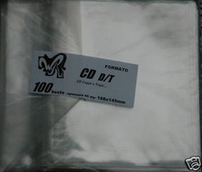 CD D/T - WR BUSTE pacco da 100 -Cofanetti CD Doppi e Tripli e PS1 doppi e tripli