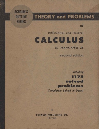 Schaum outline theory - schaum's, and