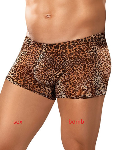 Sexy boxer leopard microfibra - boxer,