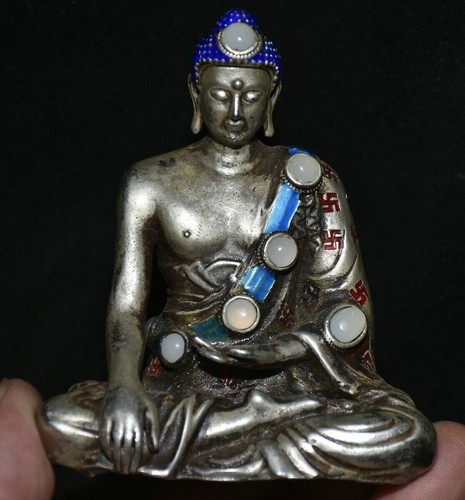 Statua buddha sakyamuni - statua, 3,6"