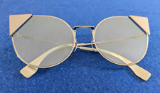 Occhiali da sole Fendi FF 0190/S  argento-crema cat eye originali Made in Italy