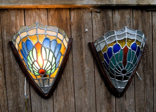 Coppia aplique lampade muro - aplique,