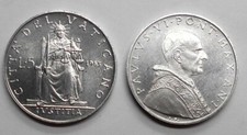 VATICANO 5 Lire dal 1929 al 1978