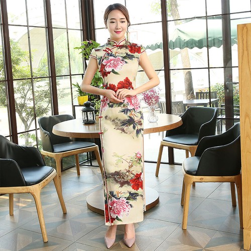 Abito donna lungo cheongsam - donna,