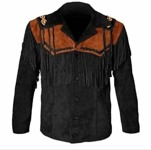 Giacca uomo western pelle
