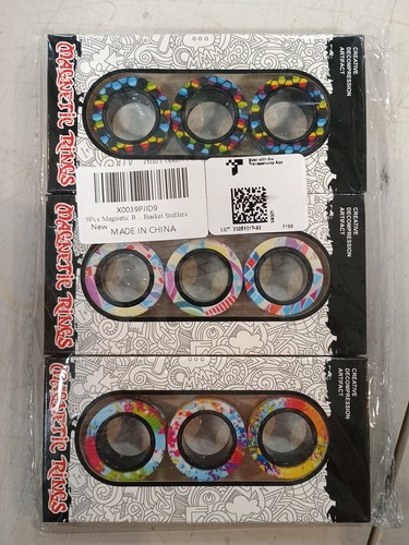 9pcs anelli magnetici fidget - anelli,