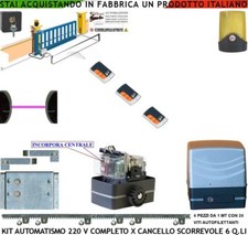 KIT AUTOMATISMO CANCELLO