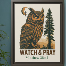 Guarda e prega Gufo Cristiano