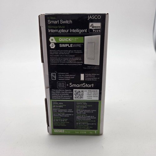 Jasco 46562 ver - 46562, z-wave