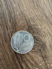 Moneta Rara Della Repubblica Italiana da 10 lire anno 1975