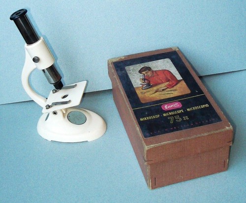 Vintage microscopio enuro - vintage,