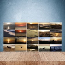 Paraspruzzi Cucina in Vetro Temperato 100x50 Paesaggio marino Decorazione