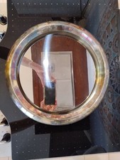 SAMBONET Vassoio alpacca Argentata Contour Tondo A Specchio Diam 41 Cm