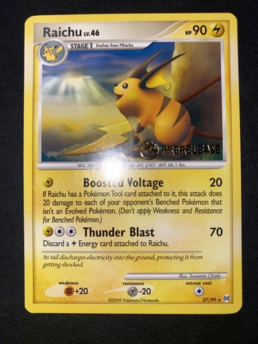 Prerelease pokemon tcg raichu - prerelease,