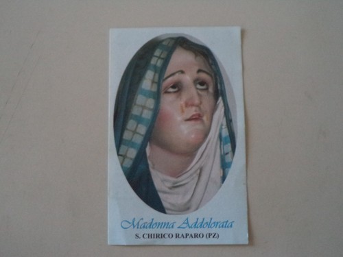 Santino madonna addolorata - santino,