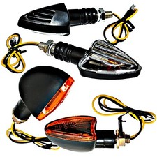2x Mini Lampeggiante Corto - Alogena - Freccia Moto Quad Custom Kawasaki BMW KTM