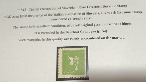 Slovenia c1942 italia - slovenia,