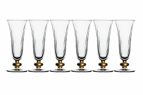 Set calici flute sophia oro - 6,