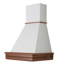 Cappa cucina legno 60 NOCE BIONDO camino bianco motore Faber CL60-NBBC52 STOCK
