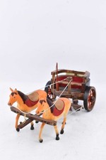 Carro In legno Con Coppia Di