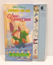 IL GOBBO DI NOTRE DAME AUDIO LIBRO WALT DISNEY 1996 ITALIANO FUNZIONANTE + BATTE