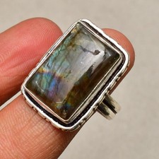 Gioielli in argento sterling 925 fatti a mano con pietra preziosa in...