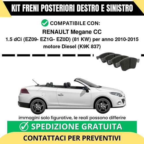 Pastiglie freno posteriori - pastiglie,