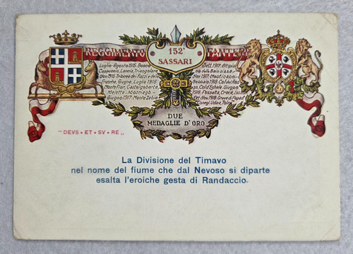 Cartolina reggimentali - cartolina,