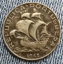 PORTOGALLO 2,50 scudi 1945