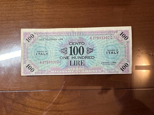Allied military currency - military, 100