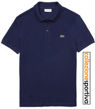 POLO LACOSTE SLIM FIT IN PETIT PIQUÈ MANICA CORTA- PH4012-00-166 col.blu navy