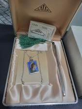 Vintage Penna ANNI 60/70 LALEX LUX  Italia Argento 925 COLLANA ARGENTO 