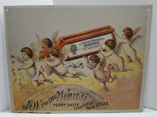 Insegna latta vintage perry - di,