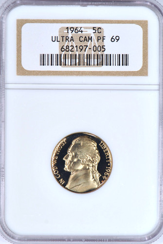 1964 jefferson nickel proof - 1964,
