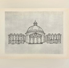 CHIESA -ARICIA Giovanni Gian Lorenzo Bernini stampa fine art antica vintage anni '40