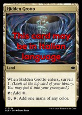 MTG 4x HIDDEN GROTTO EXC - GROTTA NASCOSTA 254 - BLB - MAGIC