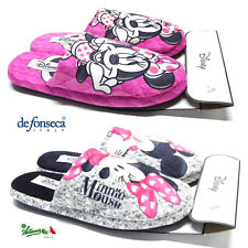 DISNEY MINNIE ciabatte pantofole DE FONSECA donna invernali tessuto ROMA I W 881