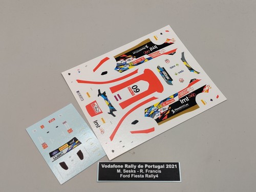 Decalcomanie ford fiesta - decalcomanie, 1/43