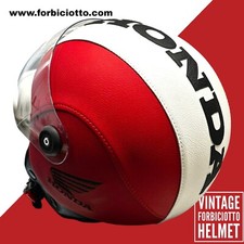Casco vintage in pelle