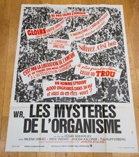 LES MYSTERES DE L'ORGANISME Affiche film 120x160 MAKAVEJEV, RADMILOVIC SEXY 1971