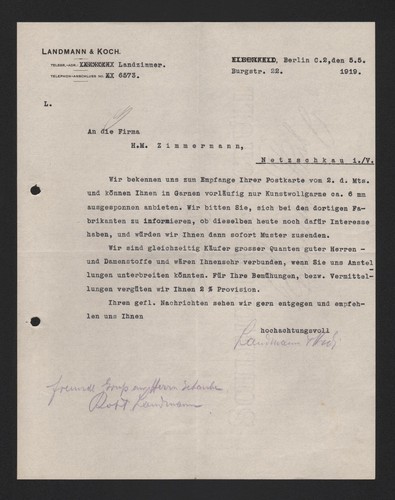 Berlino lettera 1919 - berlino,, 3
