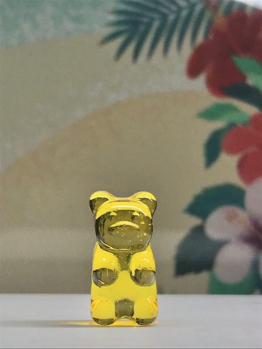 Orso gommoso giallo - , resina