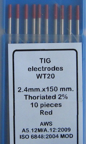 Elettrodi tungsteno per - elettrodi, di