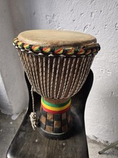 Djembe Tamburo Africano In Legno