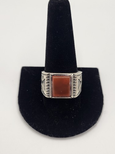 Anello tribale uomo corniola