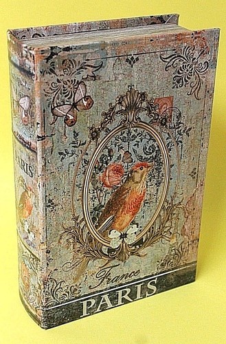 Scatola libro antico paris - antico,
